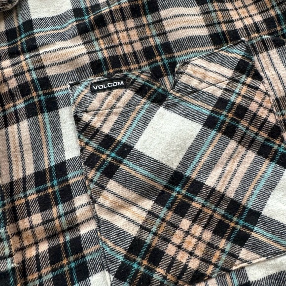 Volcom Plaid To Meet U Long Sleeve Flannel XS - Picture 11 of 14